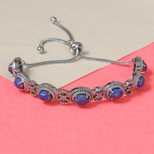 5.85 ctw Mojave Purple Turquoise Bolo Bracelet